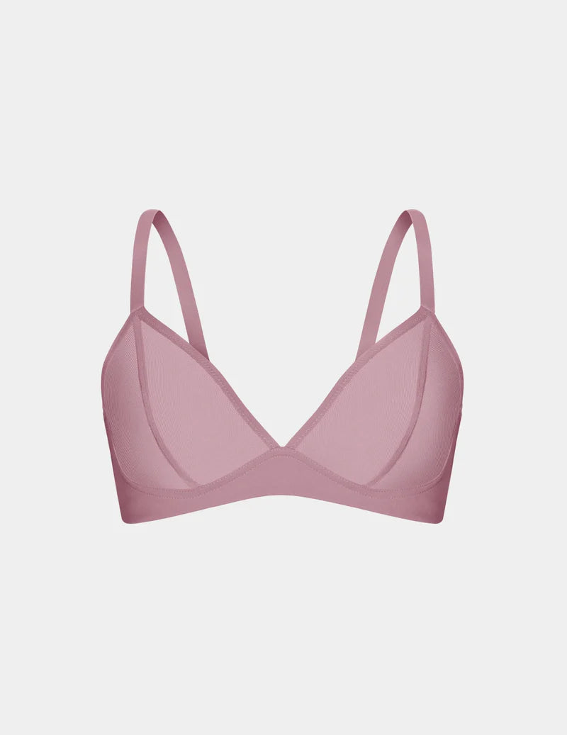 Soutien-gorge en maille à décolleté plongeant en V
