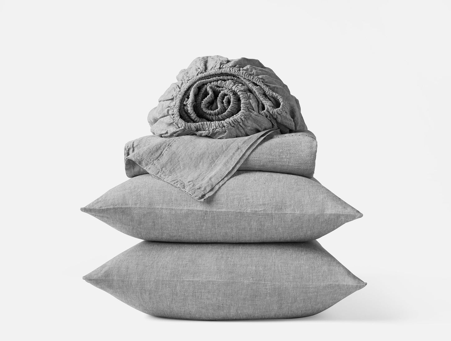 Ensemble de draps en lin biologique souple