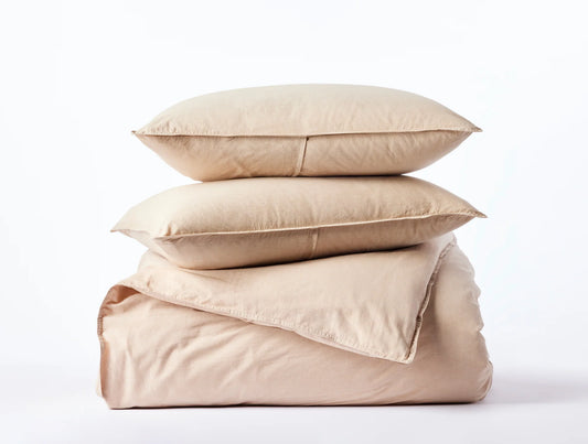 Ensemble de couette en percale froissée biologique™