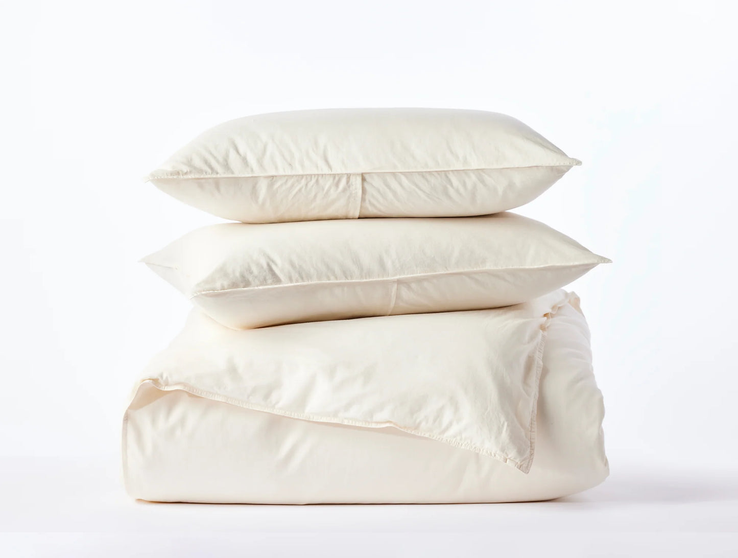 Ensemble de couette en percale froissée biologique™