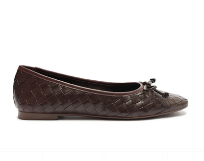 Arissa Woven Leather Flat